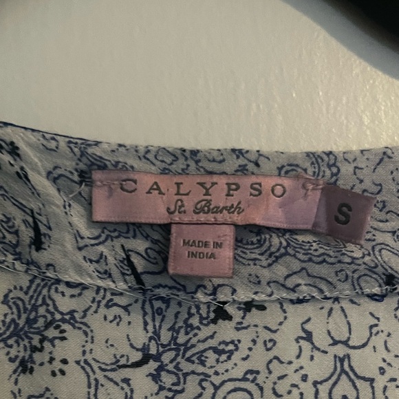 Calypso St. Barth Blue and white tunic - Picture 2 of 2